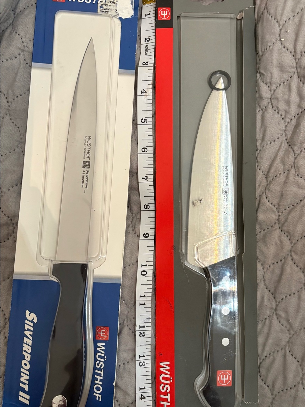 Wüsthof Silverpoint II Kitchen Knives - Stainless Steel Blades, Black Handles